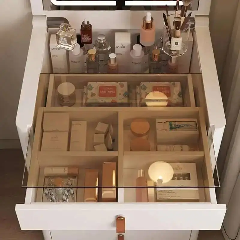 

Dressing Bedroom Storage Luxury Table Drawer Nordic Woman Dressing Table Container Organizers Schminktisch Furniture Makeup