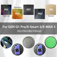 For QIDI Q1 Pro/X-Smart 3/X-MAX 3 PEI Build Plate 185/250/280/330mm Double Sided PEY PEO Chameleon Sheet Magnetic Bed