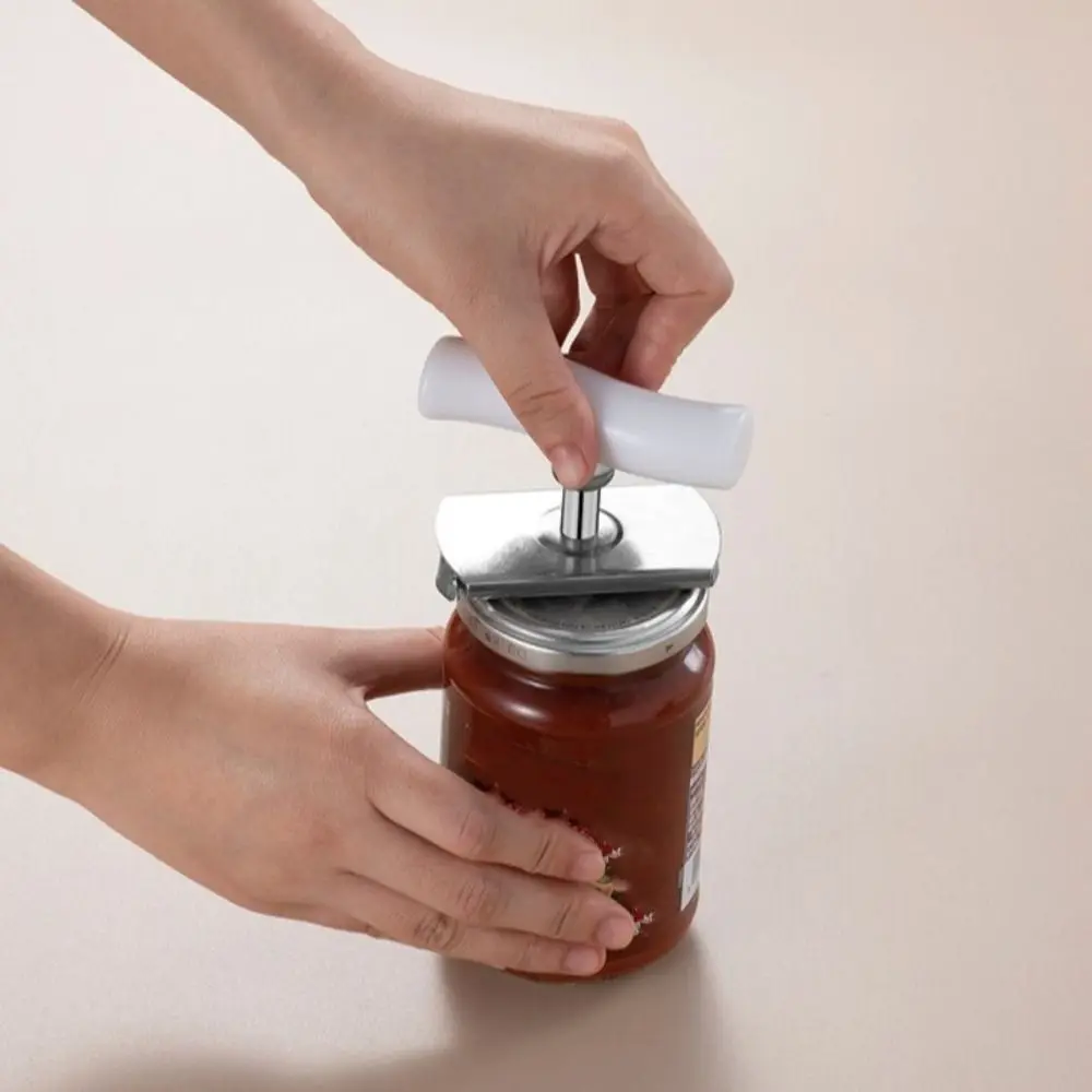 Stainless Steel Manual Can Opener Non-Slip Multi-function Bottle Lid Opener Adjustable Rotating Bottle Open Tools Outdoor