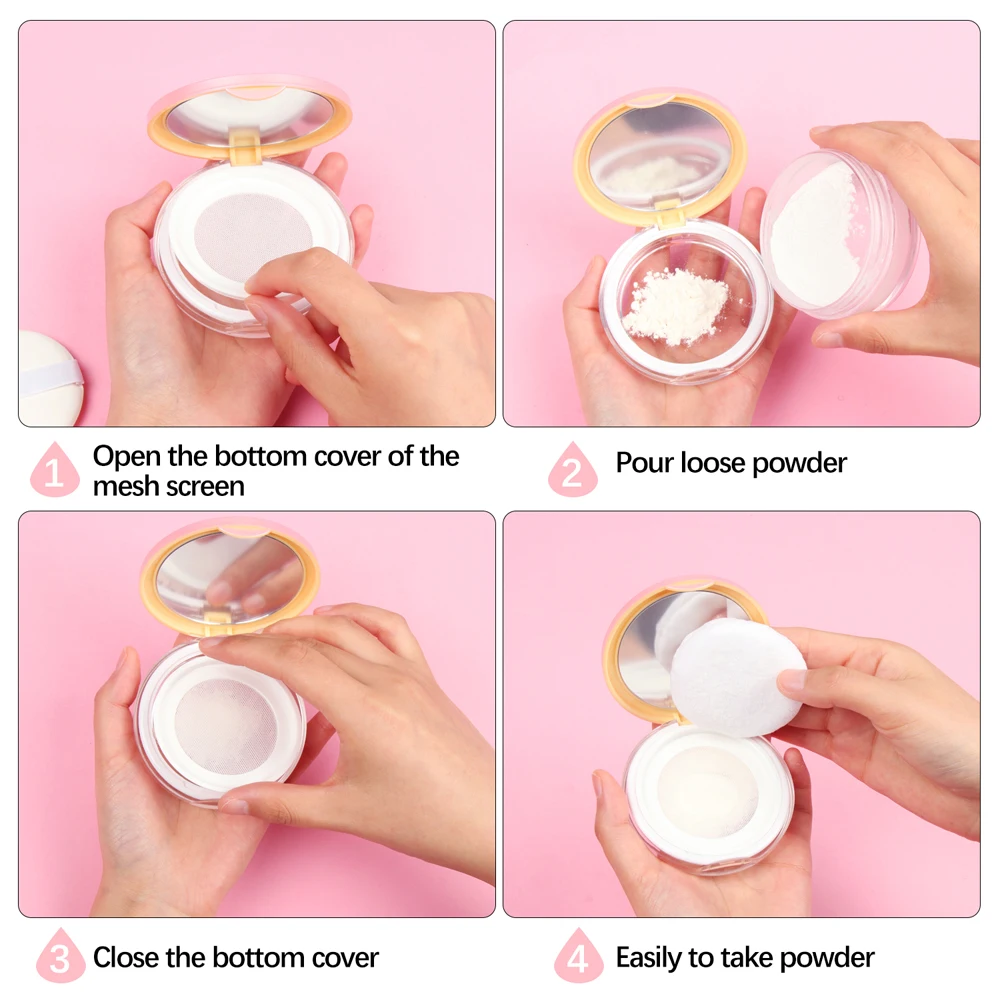 DIY Portable Empty Travel containers Compact Powder Makeup Box Travel Size Containers 5 Gram Cosmetic Container