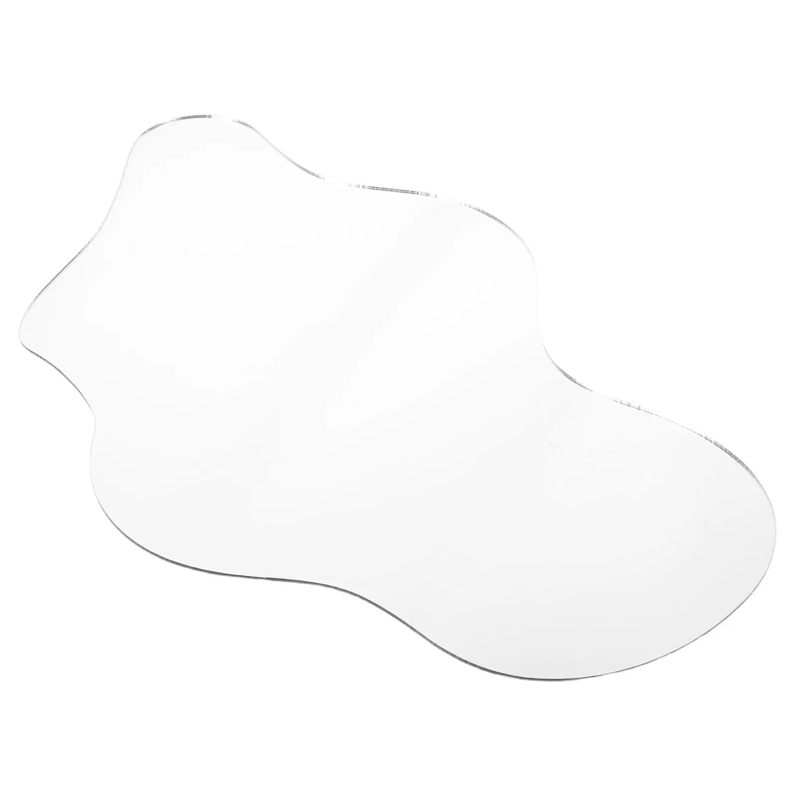 Christmas Village Mirror Pond Irregular Shaped High-Transparency Acrylic Ice Mirror Pond for Desktop Mantel Holiday Display