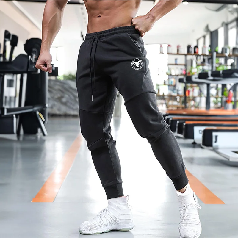 Men Stretch Sweatpants Summer Casual Elastic Waist Fitness Training Slim Men Pants Outdoor Jogging Sportswear Bodybuilding Pants