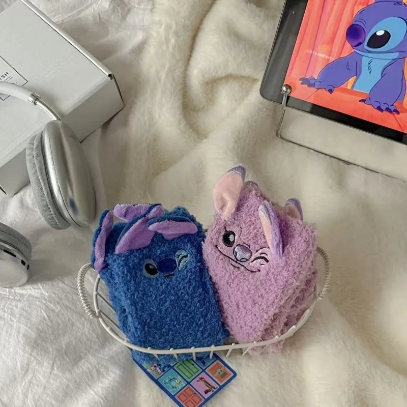 شخصية كرتونية غرزة زوجين منتصف العجل الجوارب أنيمي لطيف الإبداعية موضة الخريف والشتاء جوارب دافئة هدايا العيد