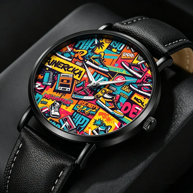 Stylish And Minimalist Quartz Watch for Both Men And Women, Cool Exquisite Dial Fashion Wristwatch, Ideal Choice Everyday Wear