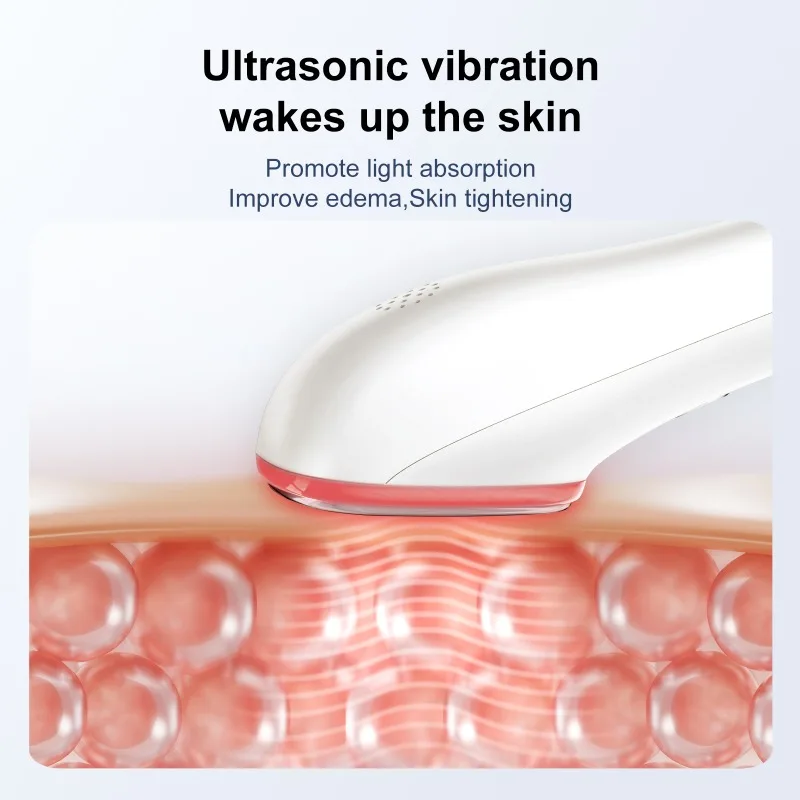 آلة تجميل الوجه المحمولة العلاج بالضوء الأحمر آلات الوجه أداة تجميل البشرة الاهتزاز الاستخدام المنزلي أجهزة التجميل