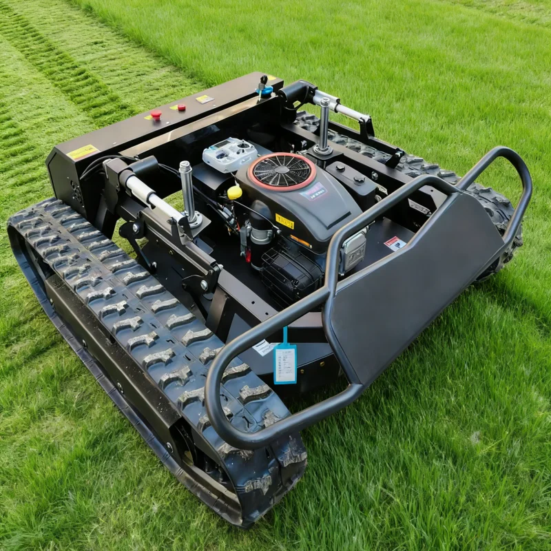 80 cm Schnittbreite, Industrieller Raupenmäher-Roboter, Benzinbetriebener Ferngesteuerter Rasenmäher