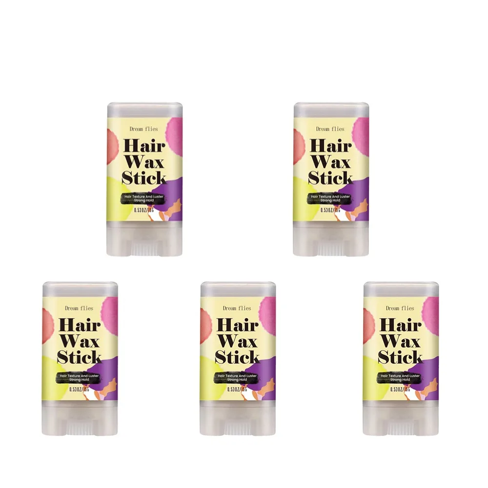 

1-5 шт. восковая палочка для волос для летающих вьющихся волос, портативная помада на спине, детские волосы, контроль кромок, дорожные инструменты для укладки волос