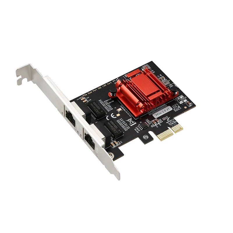 

Двухпортовый адаптер PCIe Gigabit NIC 10/100/1000M Сетевая карта PCIe1X 1G Серверный адаптер Intel82575 и 6