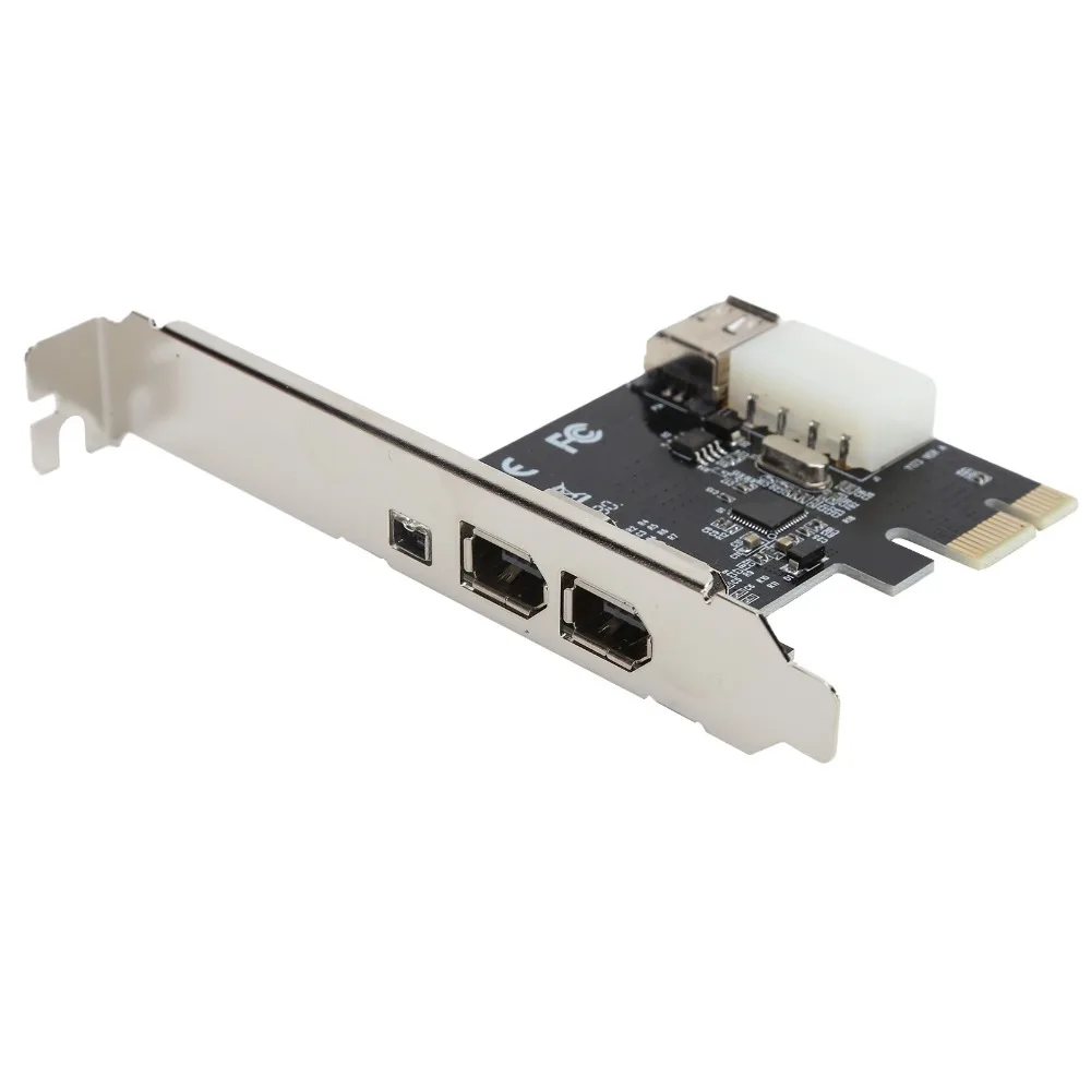

Durable 3 Port 1394A PCIE FireWire Expansion Card 1394 Interface Portable HD Video Adapter PCIE Capture Card Data Transfer