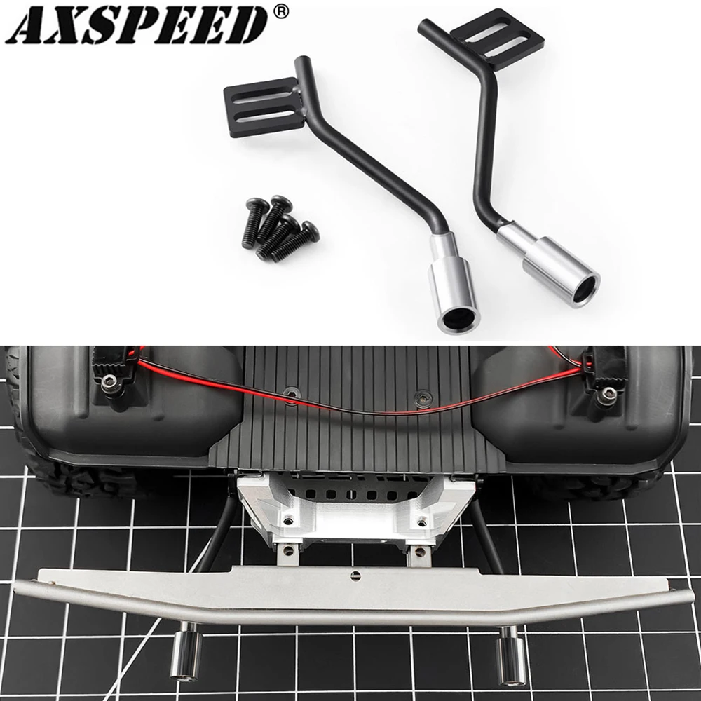 AXSPEED Metalen Uitlaatpijp RC Auto Simulatie Decoratie voor 1/10 Axiale SCX10 TRX4 Accessoires