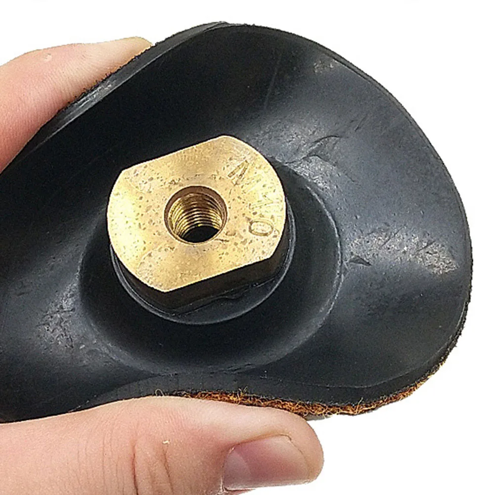 Especial-shaped Polimento Pad Borracha Backing Pad Disco de Moagem Gancho e Loop M10 Borracha Backer
