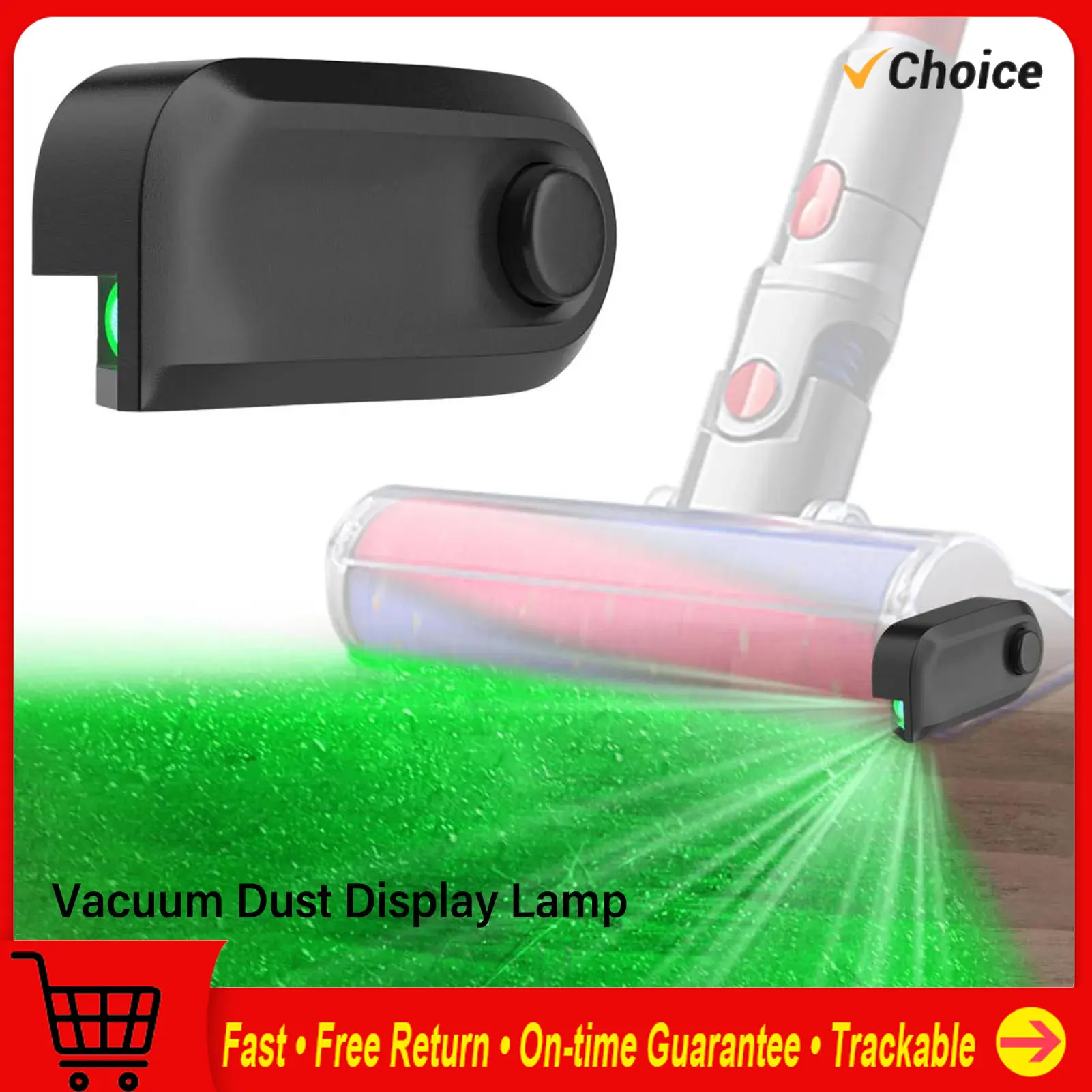 

Vacuum Cleaner Dust Detection Light Vacuum Dust LED Lamp Reveal Invisible Dust Waterproof Easy Install for Scrubber