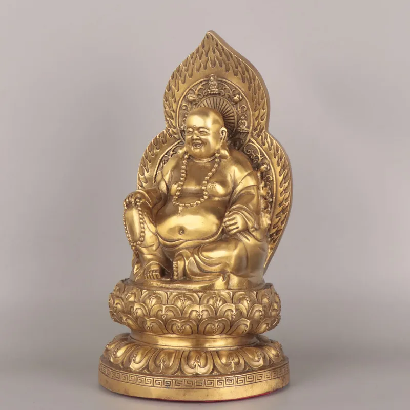 , Maitreya Buddha With Backlight, Home And Office Bronze Craft
