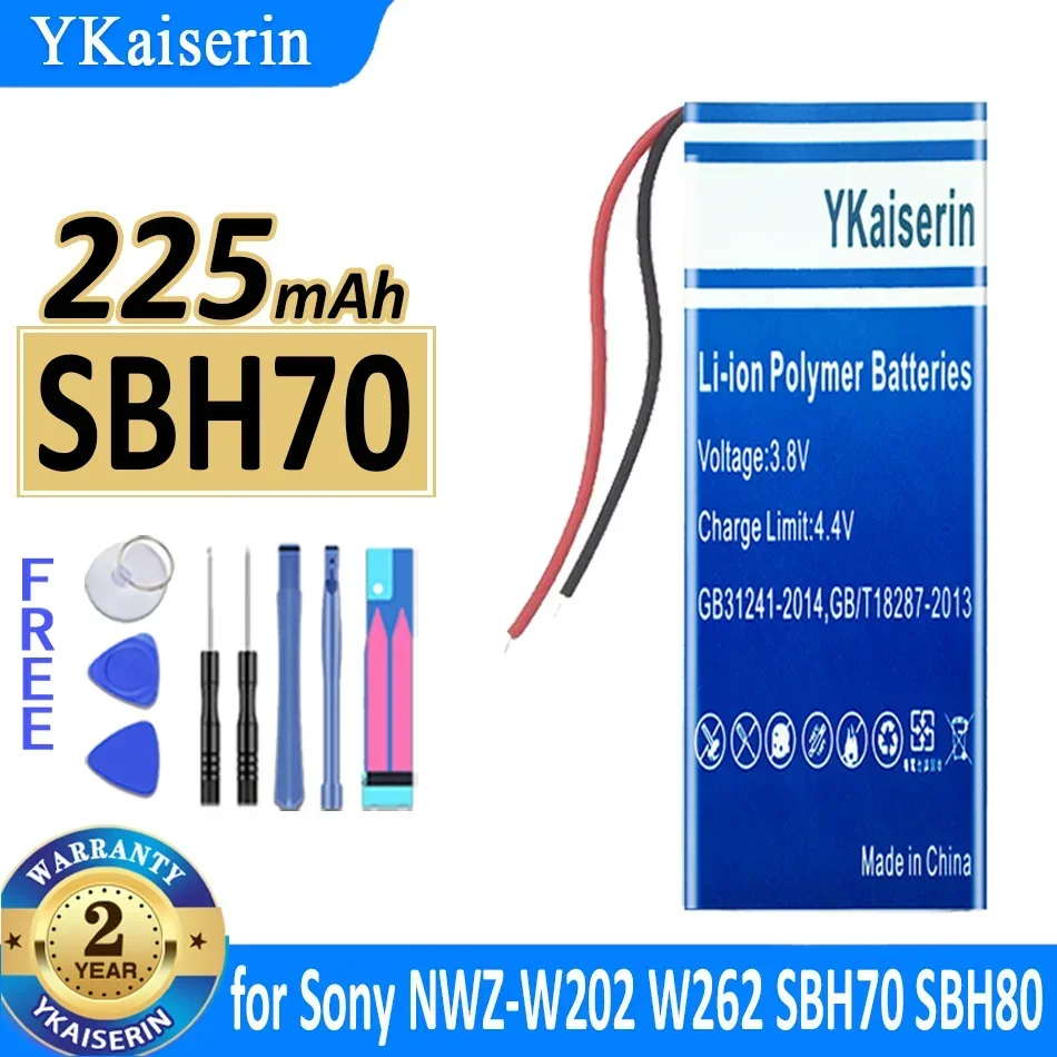 225mAh Earphone Battery for Sony NWZ-W202 W252 W262 SBH70 SBH80 Earphone Headset - SBH70(401230 2line)