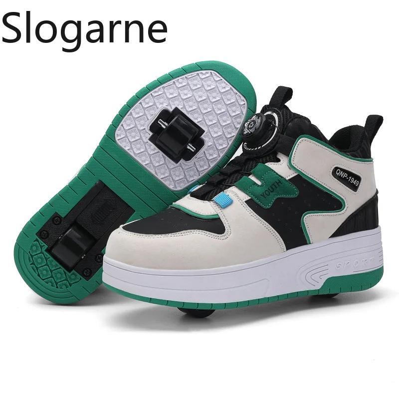 2026 Girls Roller Skate Shoes Unisex Male Outdoor Wheels Sports Shoes Boys Running Sneakers Men Inline Skates Deformation Shoes
