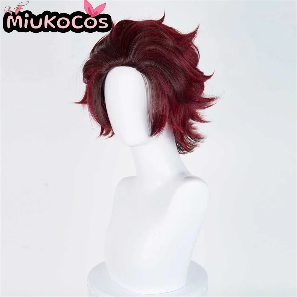 В НАЛИЧИИ Танджиро Камадо Косплей Парик Мико Косплей Аниме Убийца Демонов Косплей