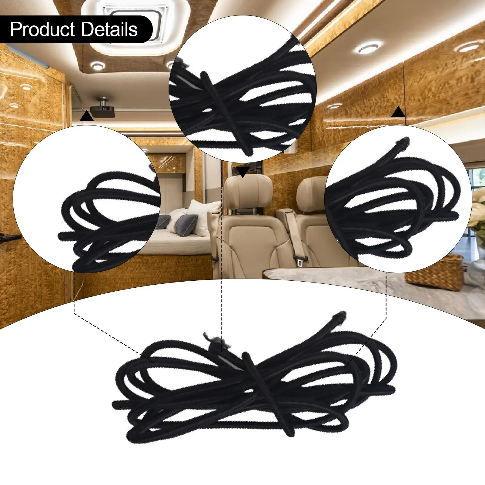 Corde d'armoire suspendue pour camping-car, légère, utilitaire, polyvalente, pour bateau, camping-car, coffre, remorque, chargement latéral, accessoires de pêche