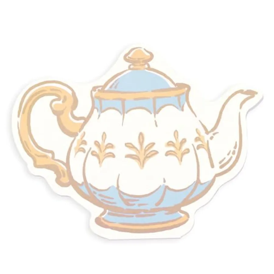

Steel Mill and Co Teapot Shaped Notepad, Die-Cut Note Pad with 82 Sheets, Cute Stationery for Tea Lovers, Fun Office Supplies T