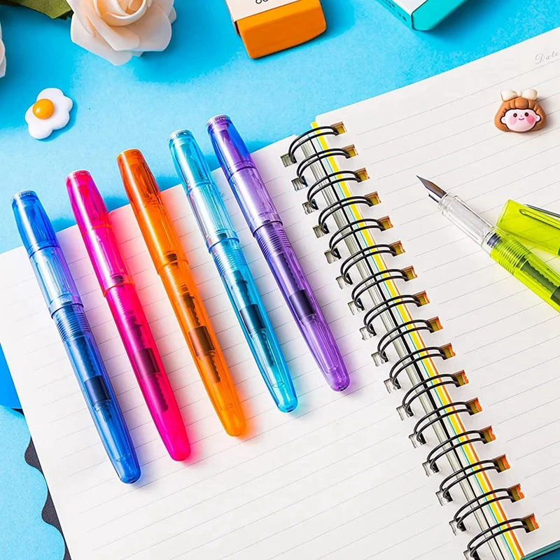 16 Pen Refillable Disposable Pen For Writing Fine Tip Signature Ink Pen Piston Filler Pen For Drawing