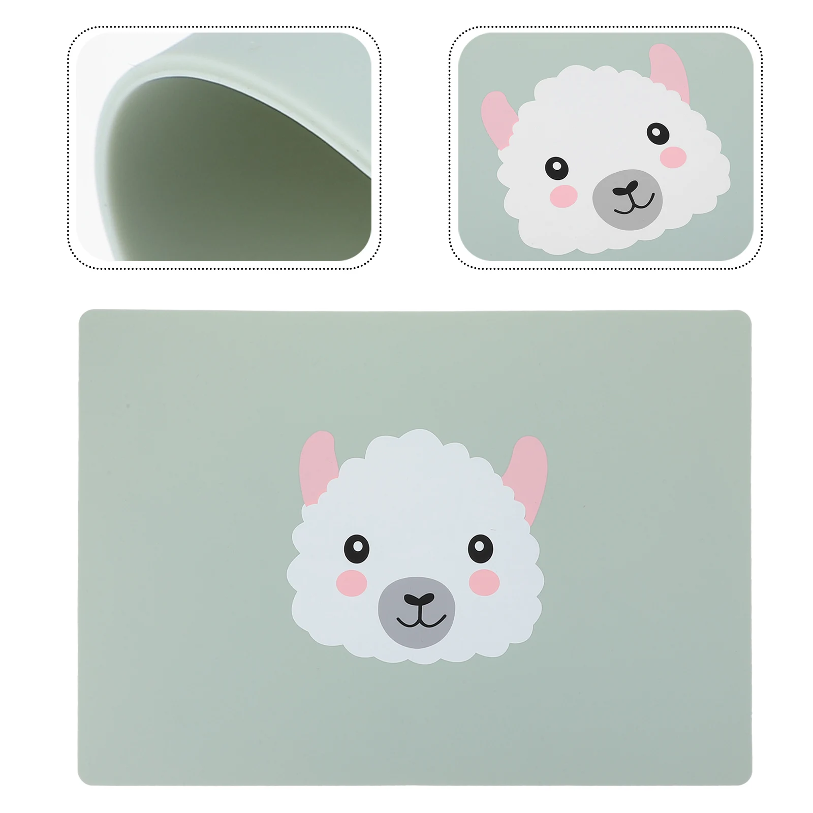 

Silicone Placemat Table for s Heat Insulation Pad Printing 's Meal Placemats Silica Gel Dining Cartoon Tableware