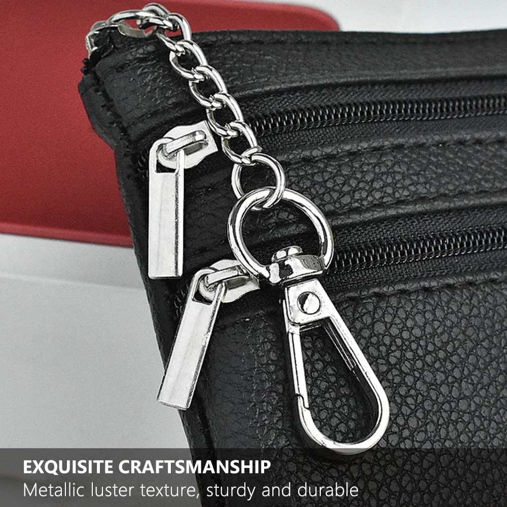 Durable PU Leather Money Coin Purse Waterproof Wear-resistant Credit Card Holoder Zipper Card Bag Women Men