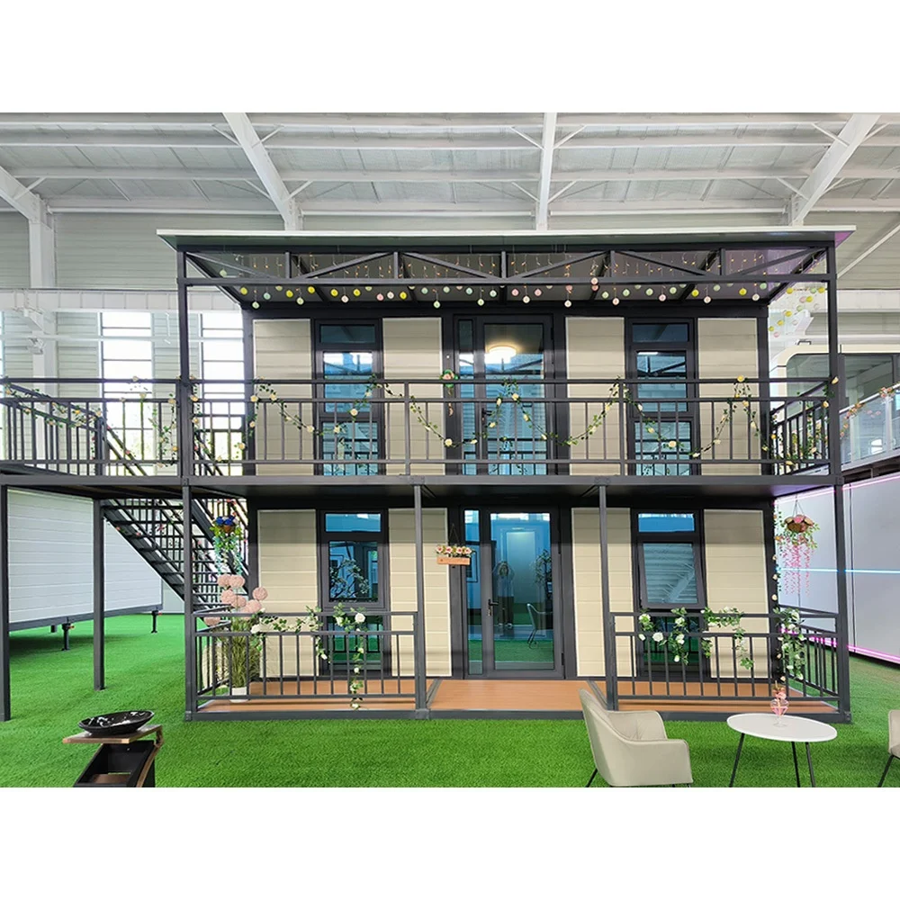 Maison modulaire portable avec chambre, salle de bain, cuisine, location de vacances en bord de mer,