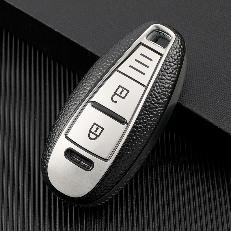 TPU Leather Auto Shell Fob For Suzuki Vitara Swift Ignis Kizashi SX4 Baleno Ertiga 2019 Car Key Case Cover Accessories