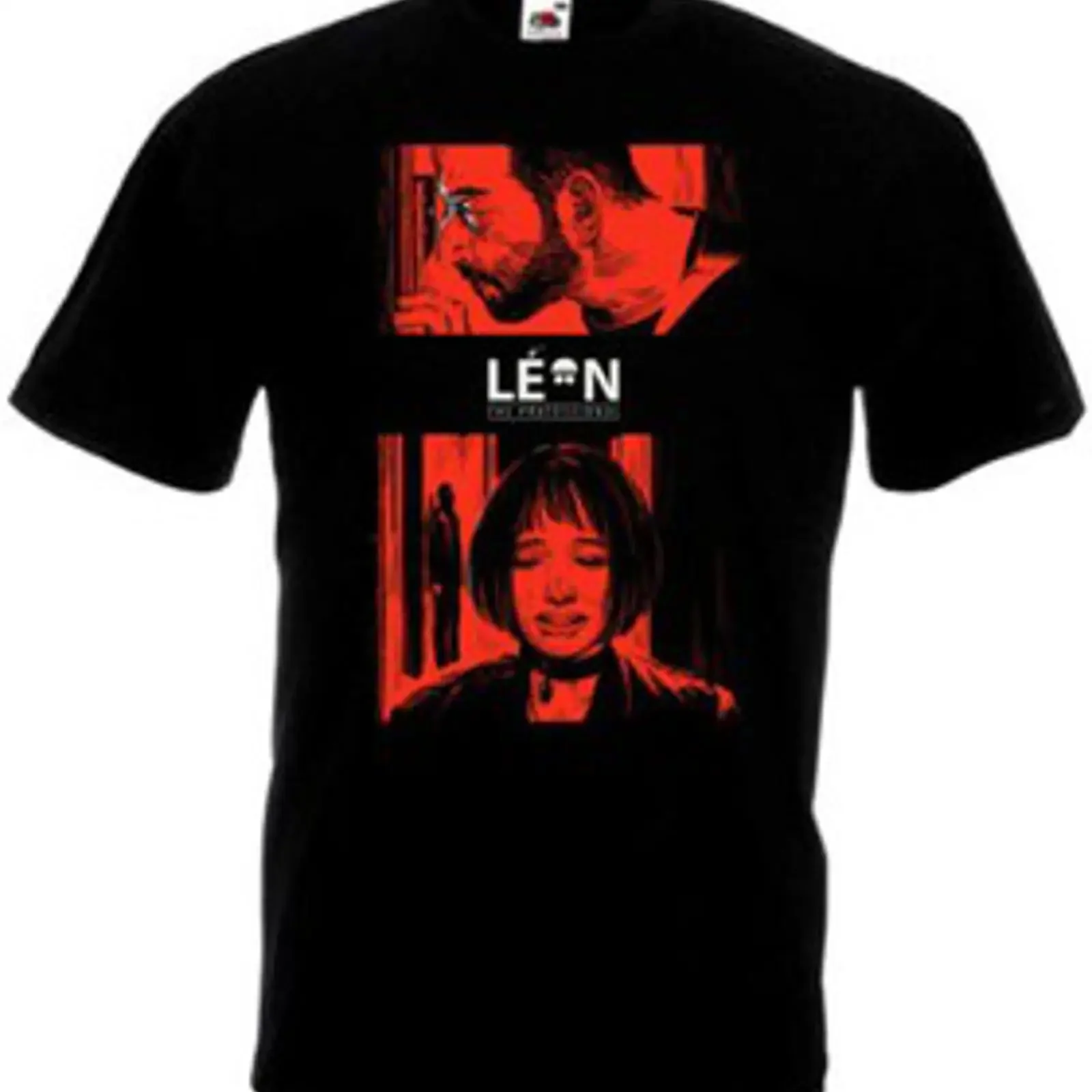 Camiseta Leon The Professional v15 negra cartel de película todas las tallas S 5XL vintage Washed Casual streetwear Comfortable