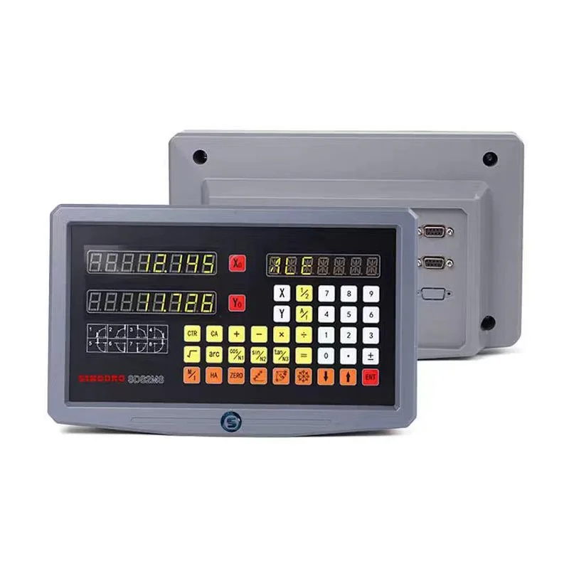 SINO 2 Axis Digital Readout DRO Kit SDS2MS and 2pcs KA300 1um 5u Ruler High Precision Linear Scale Optical Encoder Lathe Milling