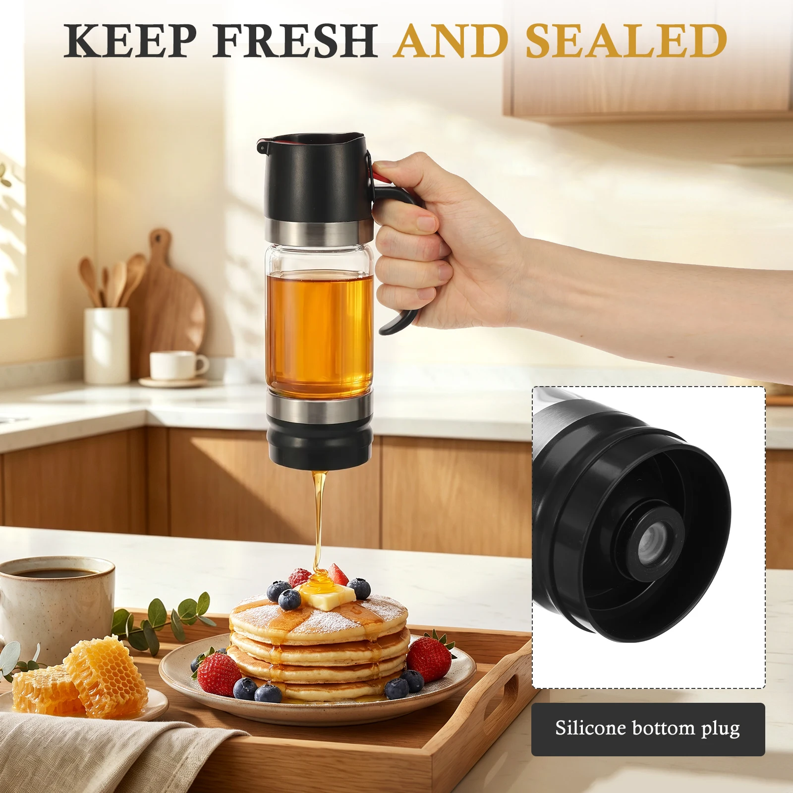 Honey Dispenser 300ml Clear Gl - Herb Keeper Bottle review and price
