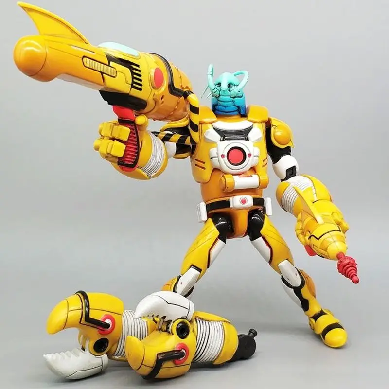 متوفر في المخزون لعبة القرش 6 بوصة المحارب كراب ميكانيكي عمل الشكل تحصيل نموذج المحيط الحيوان تمثال عمل فني عرض FS #5