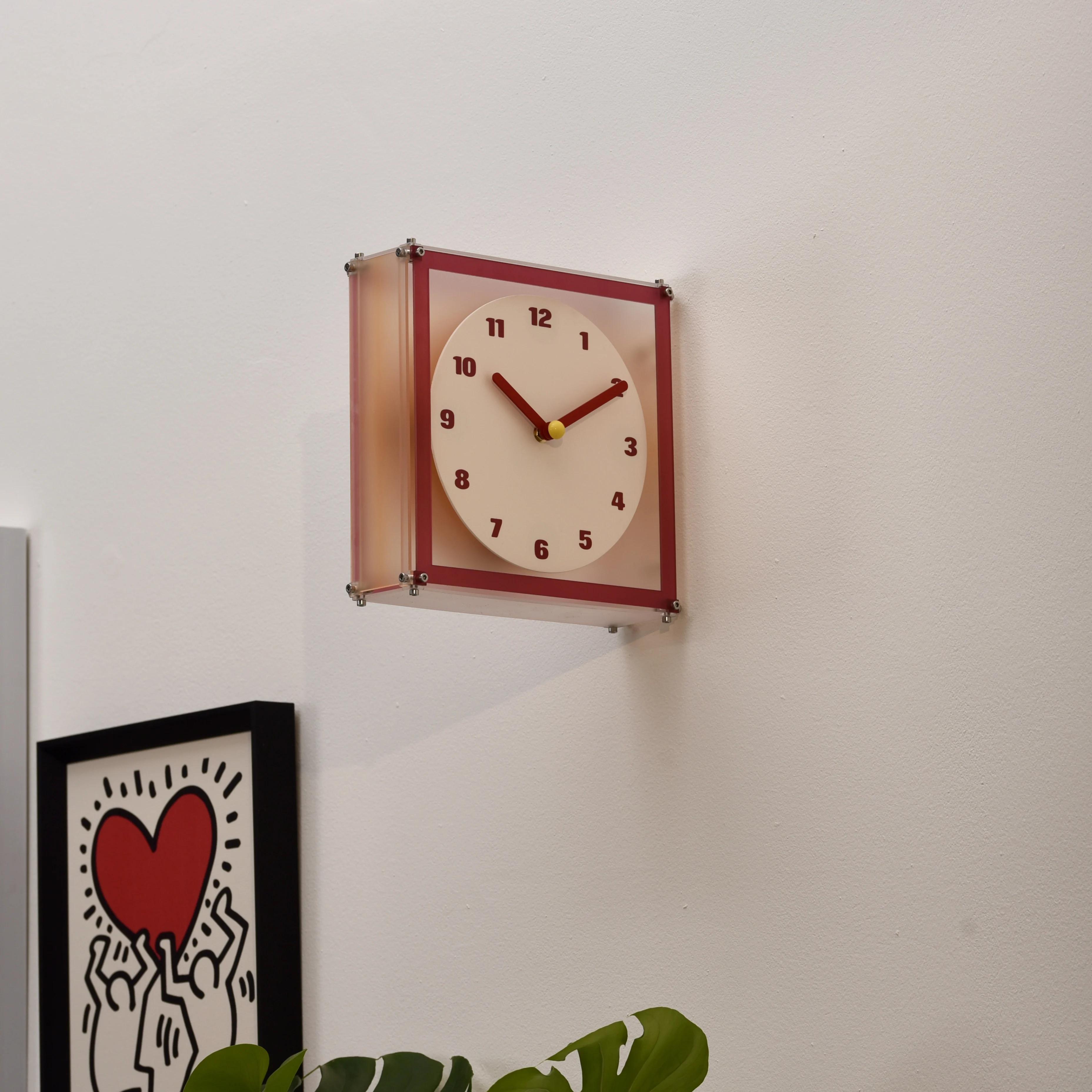 Home Creative Double-sided Wall Clock, Square Clock, Corner Clock, Wall Decoration, New High-end Gift