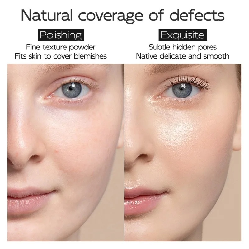 Base líquida fosca natural de 3 cores, à prova d'água, controle de óleo, base líquida de longa duração, creme facial fosco, corretivo