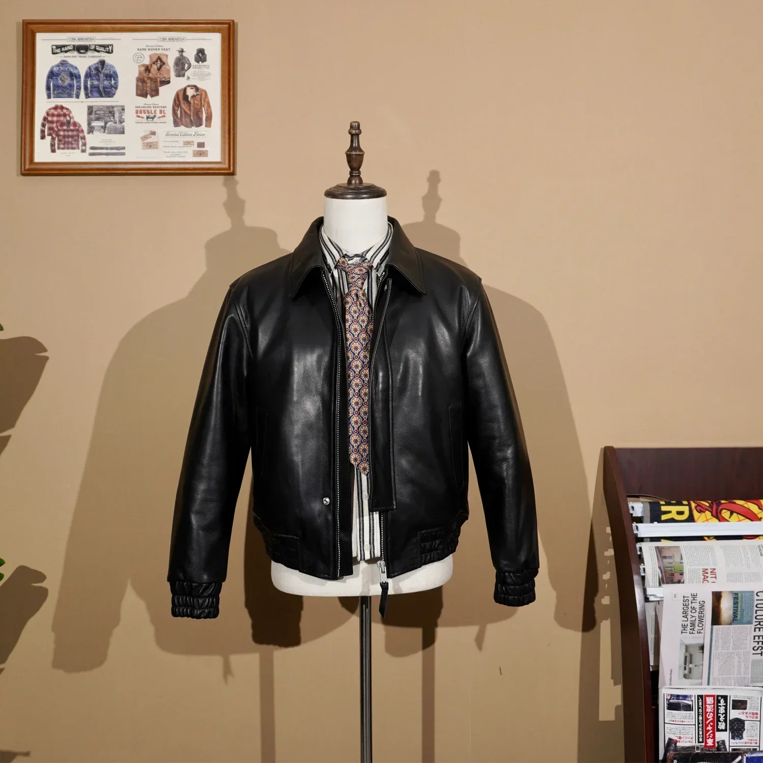 

Tailor Brando American Vintage Storm Armor 80-х годов, окрашенная в воде мужская хлопковая летная куртка с лацканами