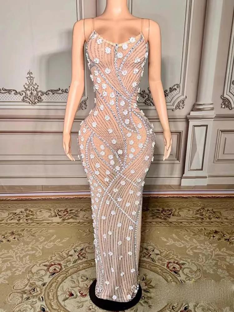 

High Quality Hot Stamping Decal Sexy Backless Suspender Elastic Dress 2025 New Fashion Custom Women'S Clothing