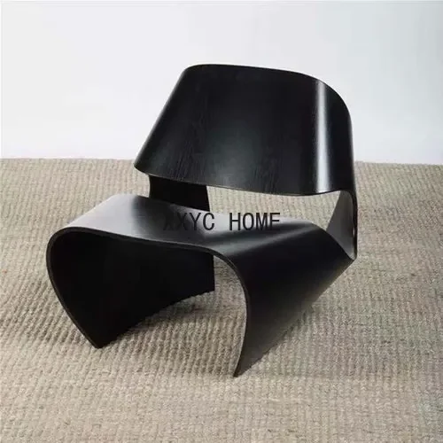 

Creative Design Fiberglass Lounge Chair Chair Sofa Antique Wood Grain Chair Armchair Tea Table Transparent