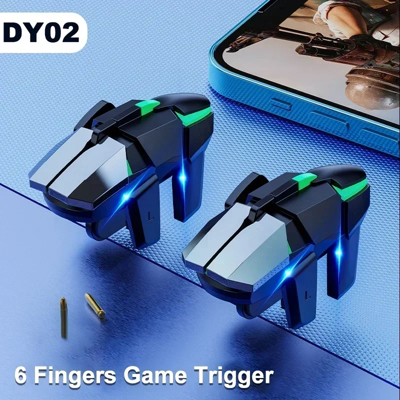 

DY02 Mobile Phone ABS Game Trigger for PUBG Aim Shooting L1 R1 Alloy Key Buttons for IPhone Android Gamepad Joystick Controller