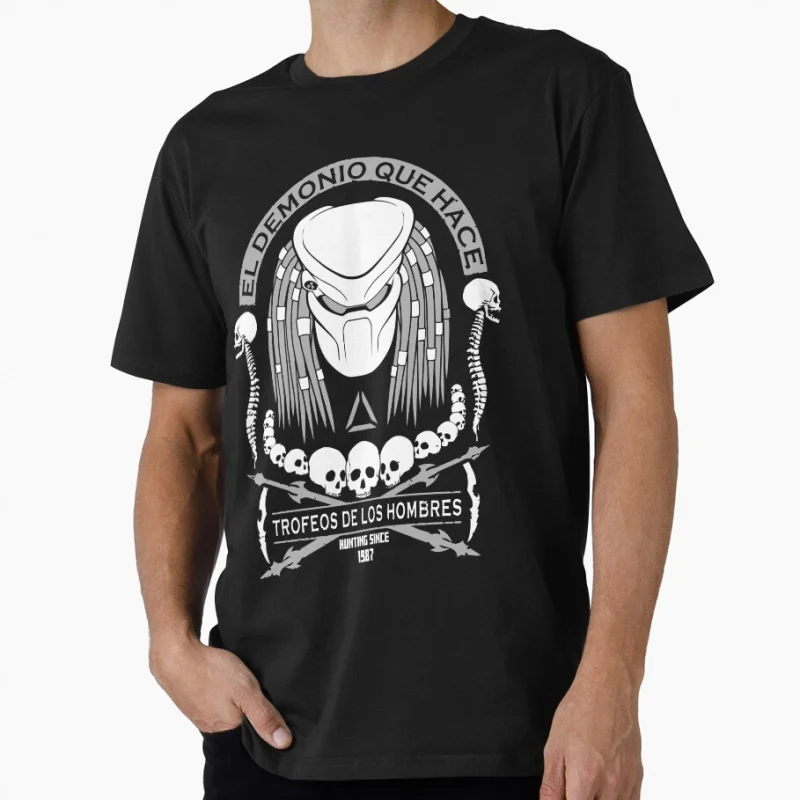 

HUNTER MEXICO Horror Sci-Fi Predator Gift T shirt Jungle Hunter Alien Warrior Short Sleeve Graphic Clothes All size Tops S-6XL