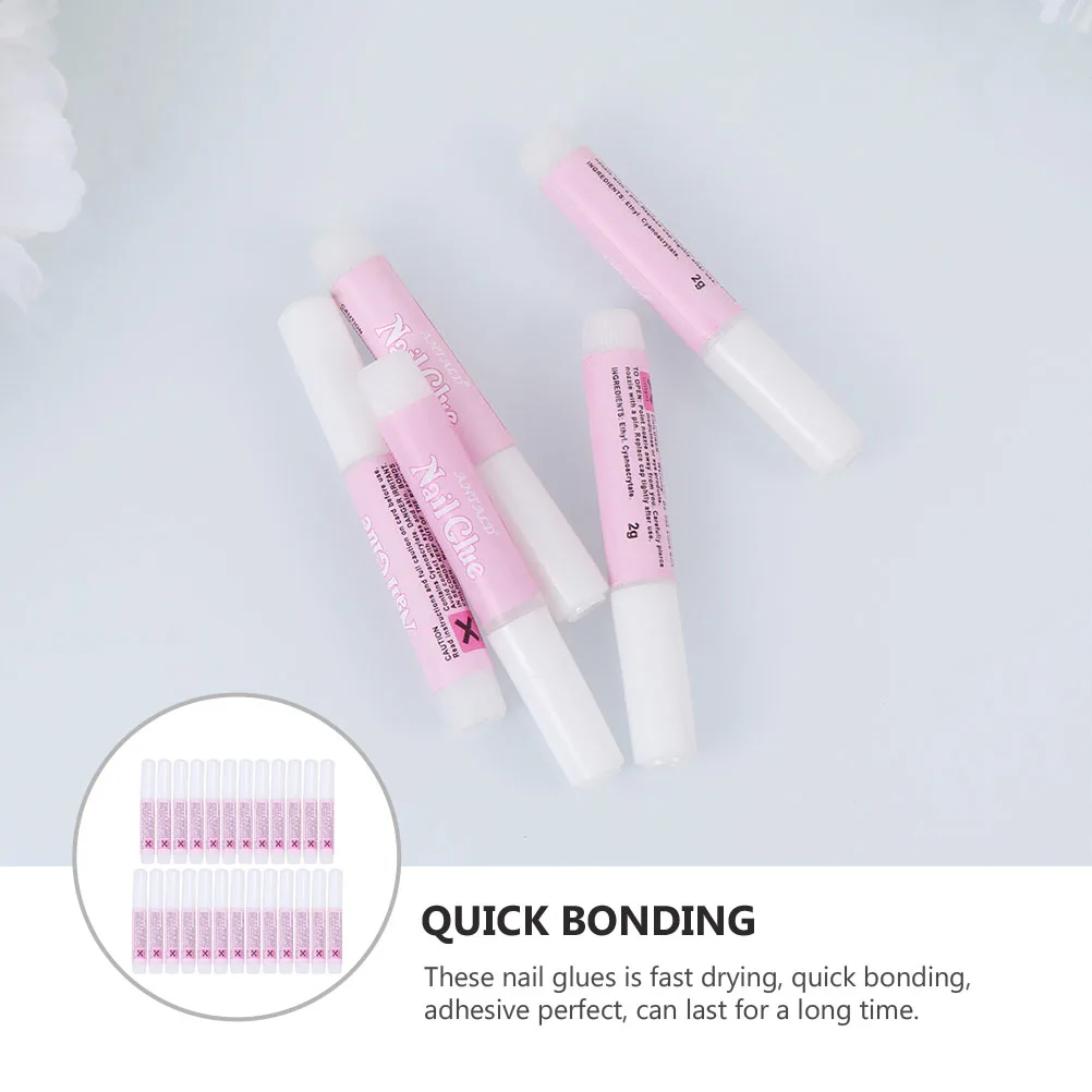 25個入り 2G アクリルネイル用接着剤 強力接着剤 速乾 長持ち マニキュアツール 付け爪 ネイルアート用品 マニキュア接着剤