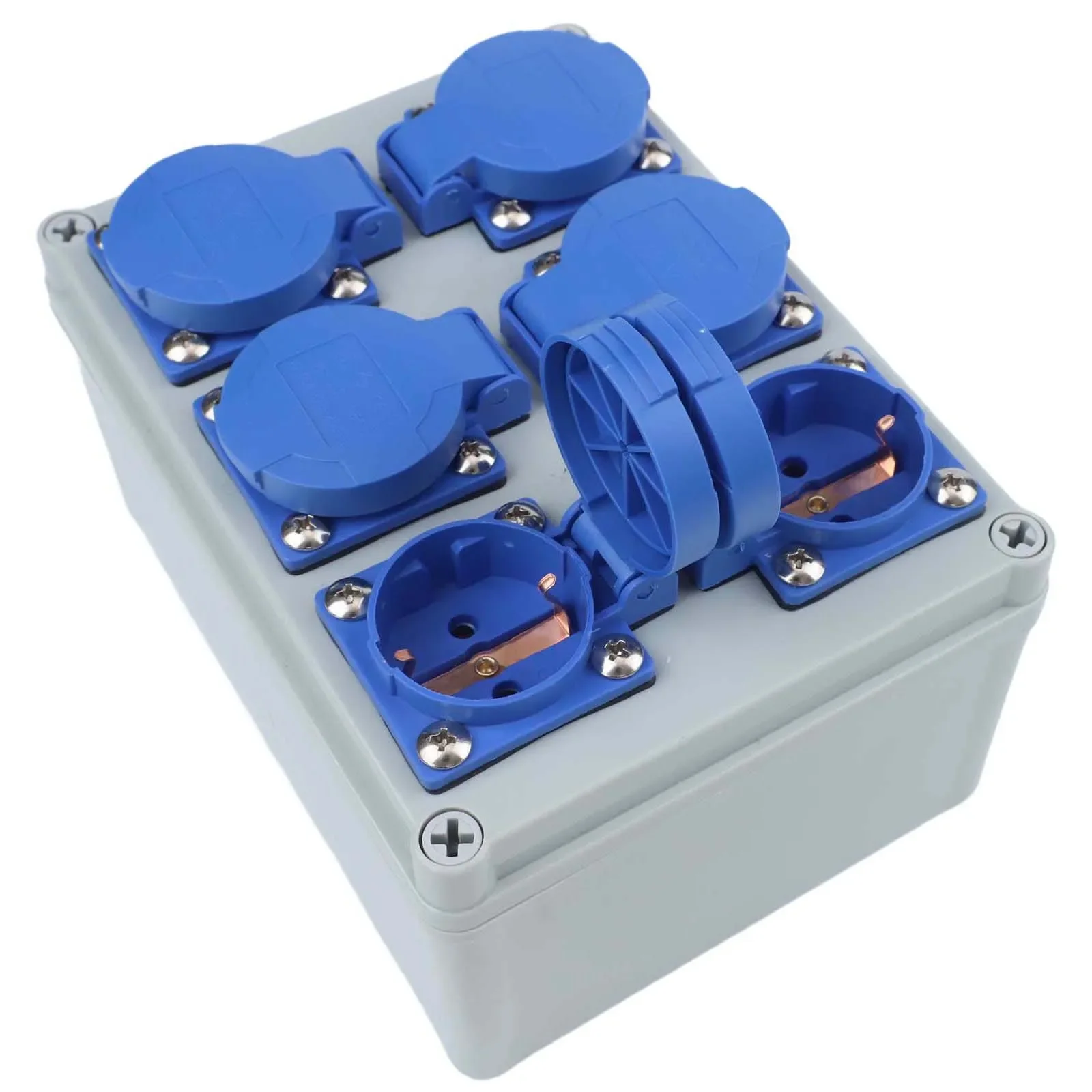 

Wall Distributor PowerDistributor 6x230V IP44 For Indoor Outdoor Area Workshops Construction Sites Homes Workshops Gardens
