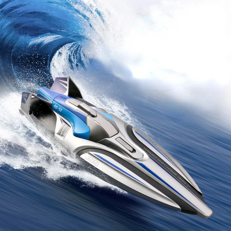 2024 Hot 35 KM/H RC High Speed Racing Boat Speedboat Remote Control Ship Water Game Kids Toys Children Gift remote control boat