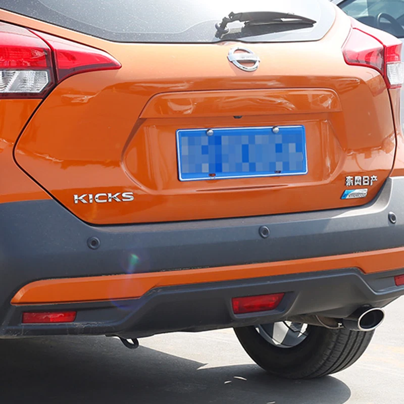 1Pcs For Nissan Kicks P15 2017 2018 2019 2020 2021 2022 2023 Stainless Steel Exhaust Pipe Muffler Rear Tail Throat Accessories