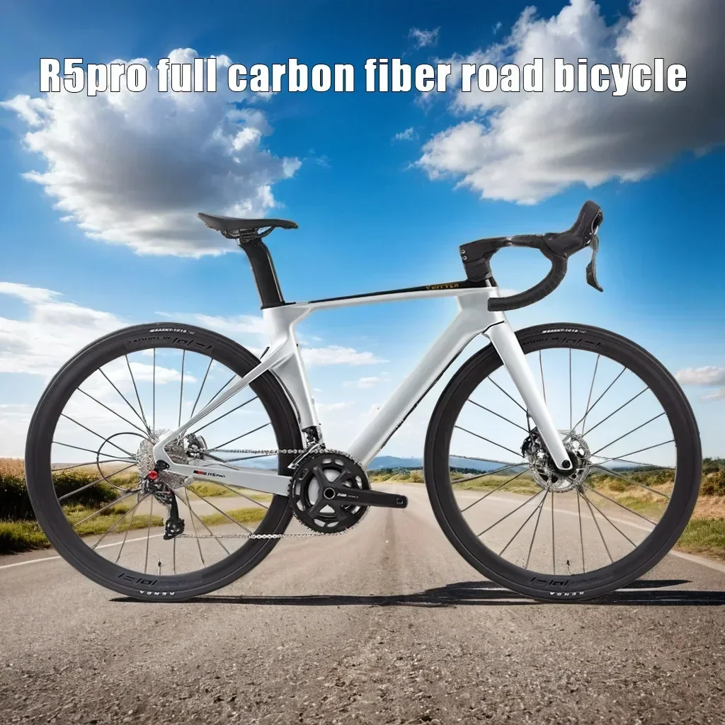 R5pro carbon fiber Road Racing Bike TRP line oil disc brake road bicycle 22 Speed gravel bicicleta with carbon fiber handlebar