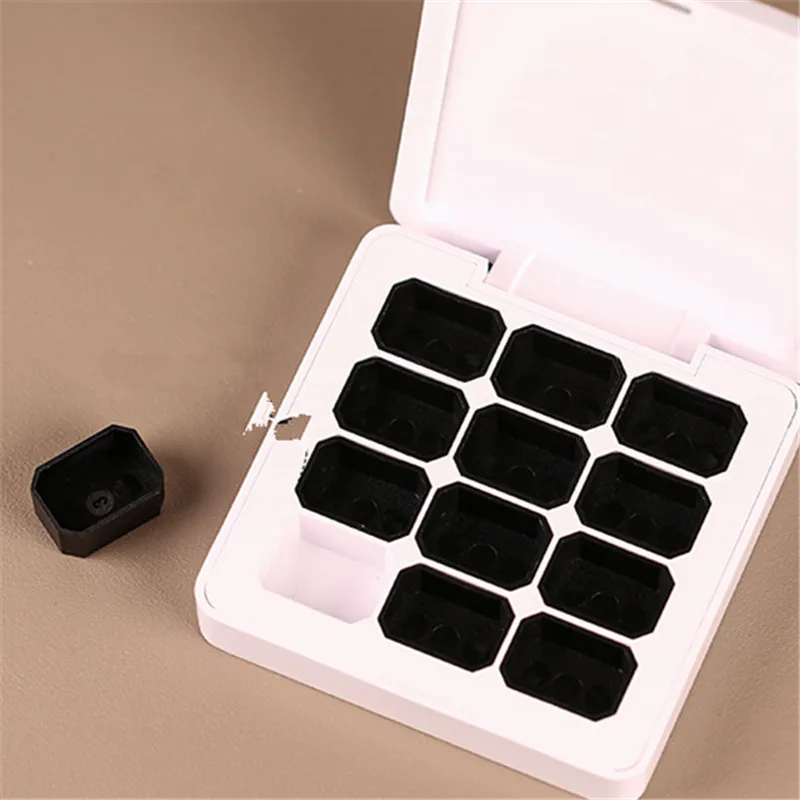 DIY Nagel Maniküre Magnetische Verpackung Box Organizer 4/6/9/12 Grids Leere Lagerung für Schnelle Malerei Gel UV Lacke Ombre