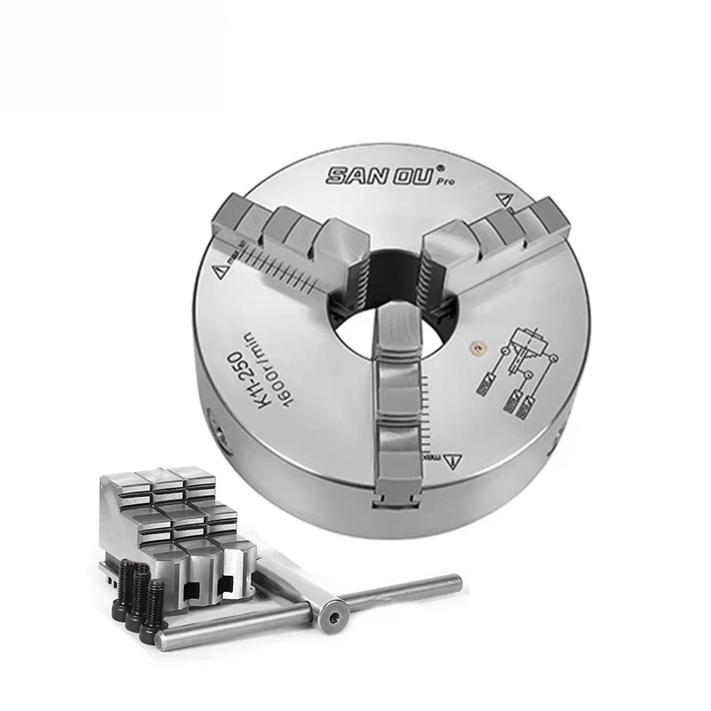 

High-precision 3-jaw self-centering chuck K11-250 Pro with 0.03mm Sanou brand metal lathe chuck 250mm lathe scroll chuck
