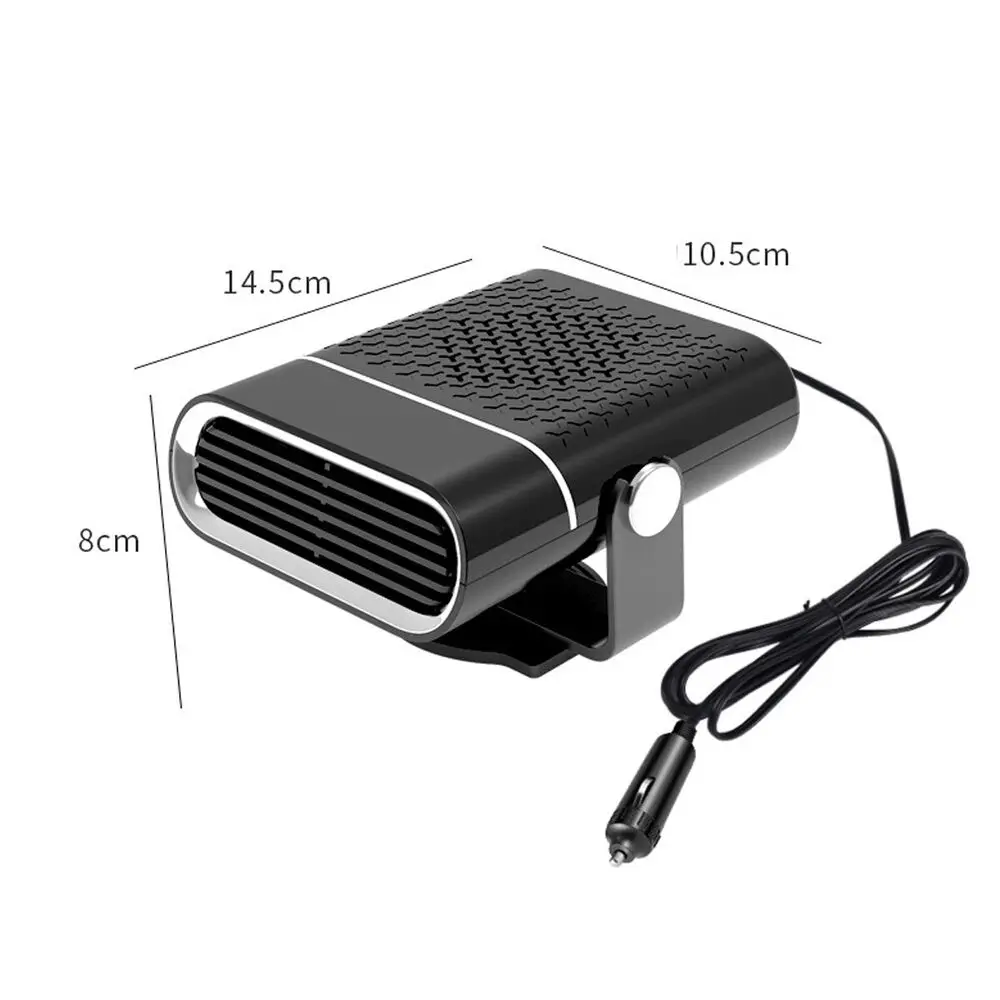 12V Portable Car Fan Heater Vehicle Heating Heater Fan Defroster Demister