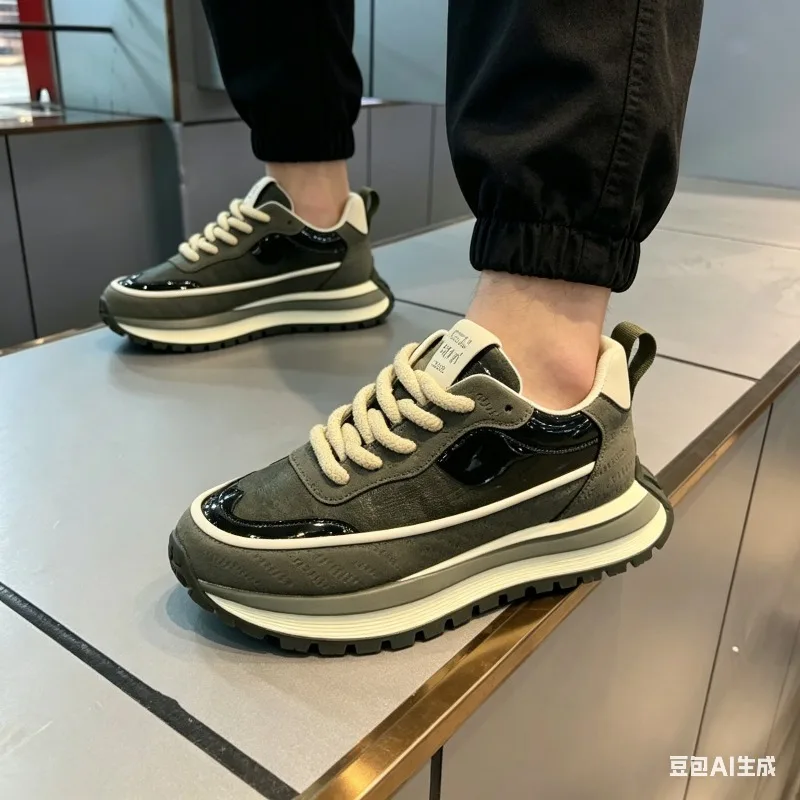 

Men's Versatile Lightweight Sporty Casual Shoes Breathable Comfortable Rubber Sole Running Shoes High Elasticity Fall Season
