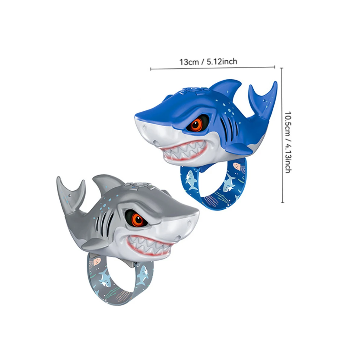 Walkie-talkie eléctrico para niños, juguetes con luces, música, balanceo, bola de soplado, tiburón, juguete divertido para comunicación interactiva al aire libre, regalo