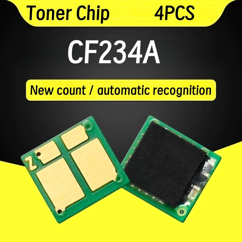 1 комплект, 4 цвета, чип тонера CF234A для принтера HP LaserJet Pro Ultra MFP M134a, 134fn Pro Ultra M106w, чип картриджа