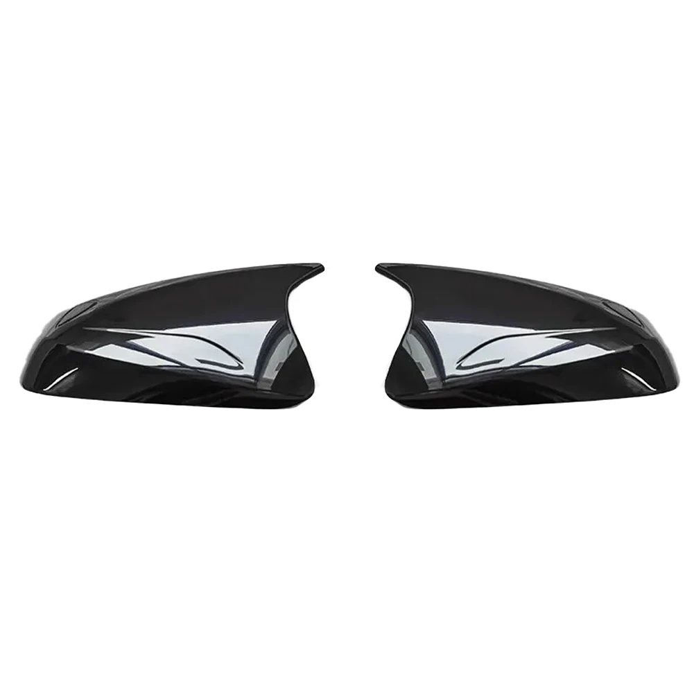 

Car Mirror Accessories ABS Glossy Black Mirror Trim Scratch Protection Durability And Reliability Easy Installation